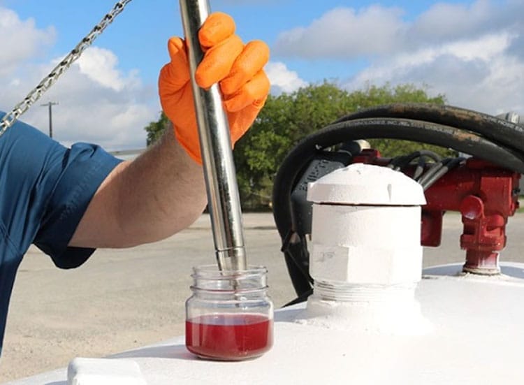 Off-road diesel testing for water and other contamination
