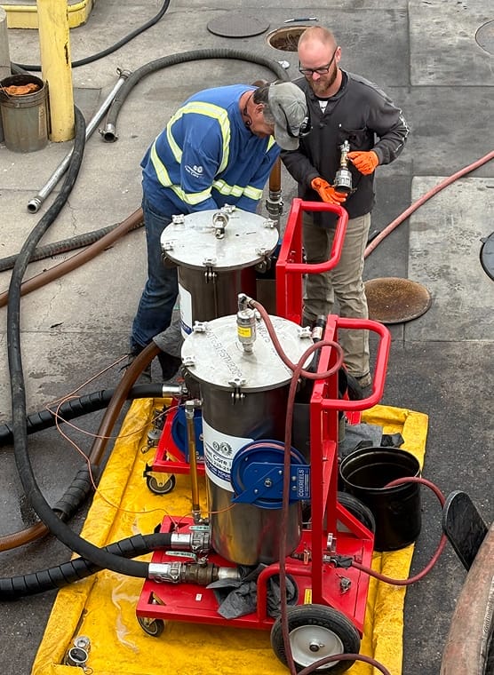 Diesel fuel polishing