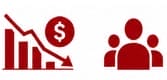money loss and people icon